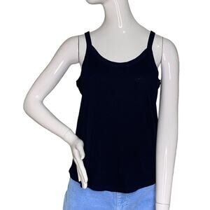 Loft Cami Tank NWT Sleeveless Top Dark Blue Size M